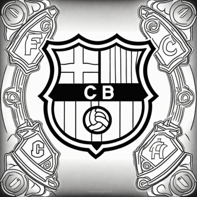 fc barcelona kolorowanka
