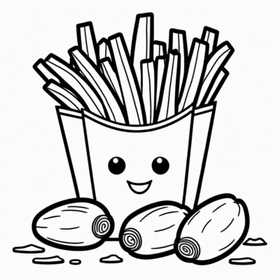 frytka i kartofelcia kolorowanki