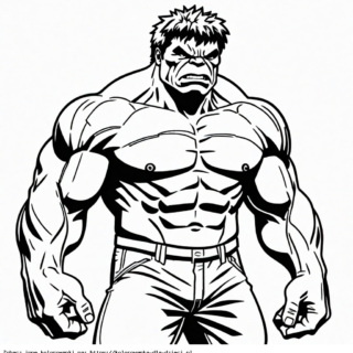 Kolorowanka Hulk