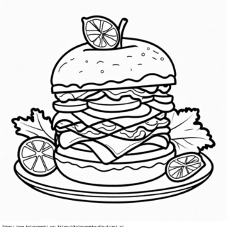 Kolorowanka Hamburger