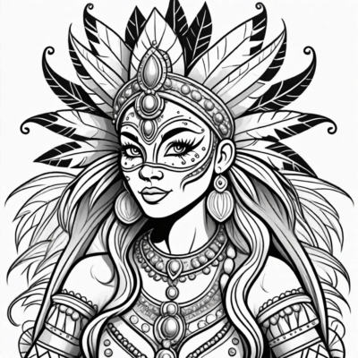 karnawałowe kolorowanki