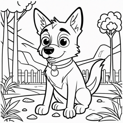 kolorowanka bluey i bingo