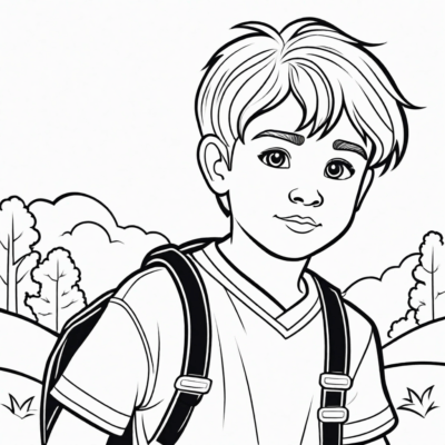 kolorowanka chłopca
