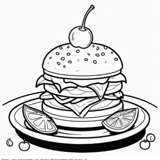 Kolorowanka Burger