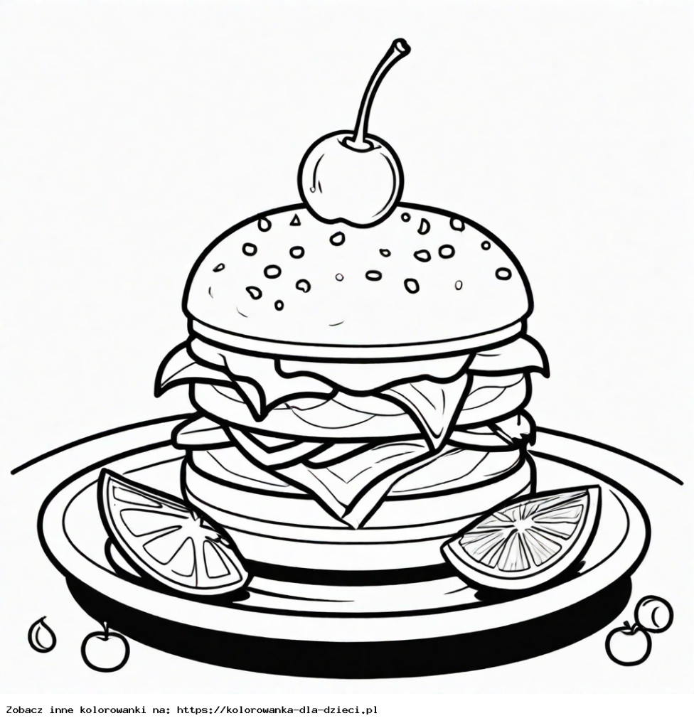 Kolorowanka Burger