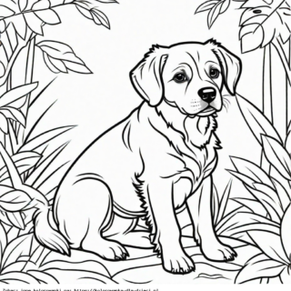 Kolorowanka Pies Retriever