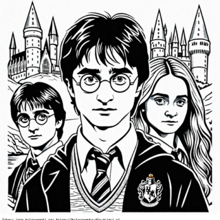 Kolorowanka Harry Potter do Pokolorowania