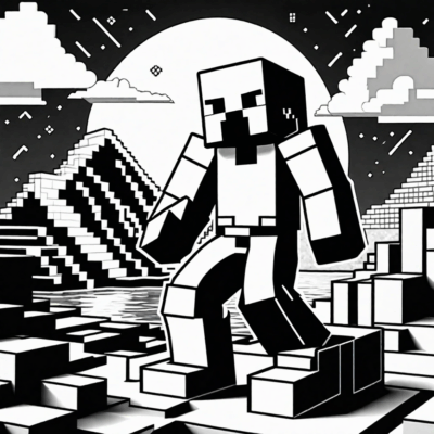 kolorowanki minecraft wojan