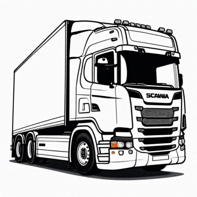 kolorowanki tiry scania