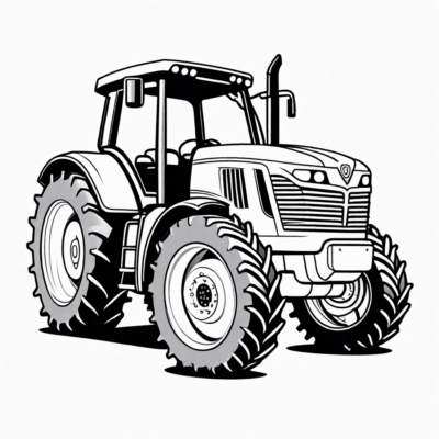kolorowanki traktor do druku