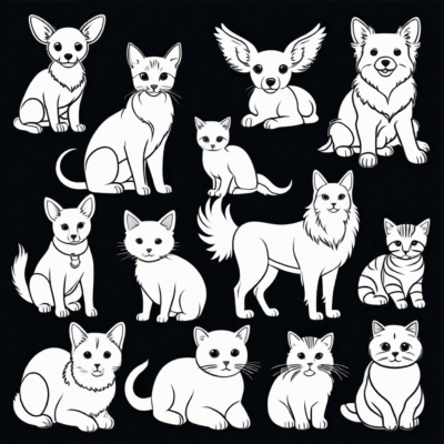 kolorowanki zwierzeta domowe