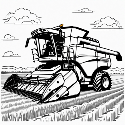 kombajn kolorowanka do druku