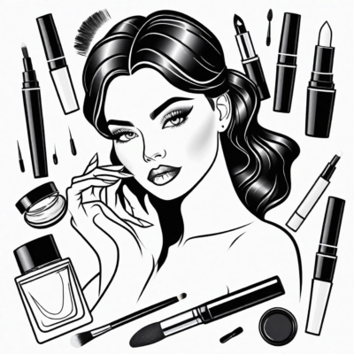 kosmetyki kolorowanka