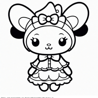 Kolorowanka Postać Kawaii