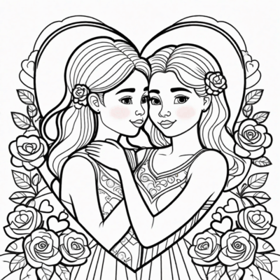 laurki kolorowanki na walentynki