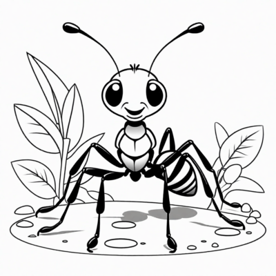 mrówka kolorowanka