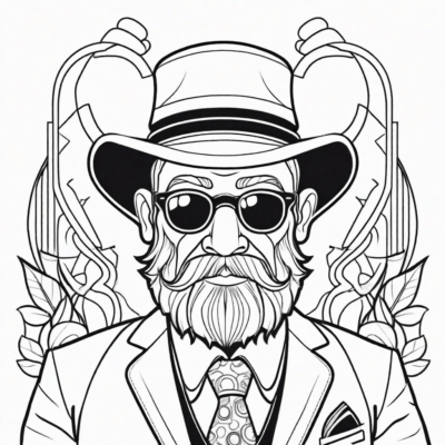 pan kleks kolorowanka