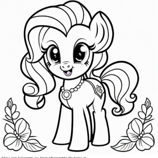 Kolorowanka Kucyk Pony w Akcji
