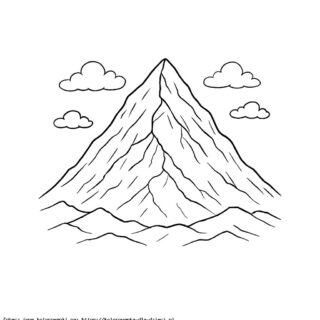 Kolorowanka Góra Mount Everest