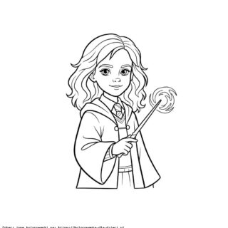 Kolorowanka Hermiona Granger portret