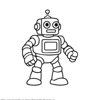Kolorowanka Robot Bojowy