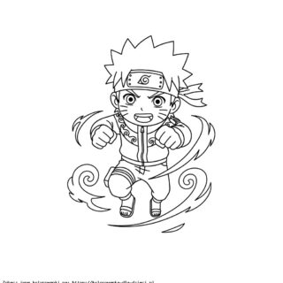 Kolorowanka Naruto Uzumaki