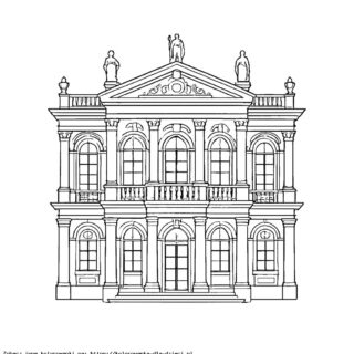 Kolorowanka Pałac Barokowy