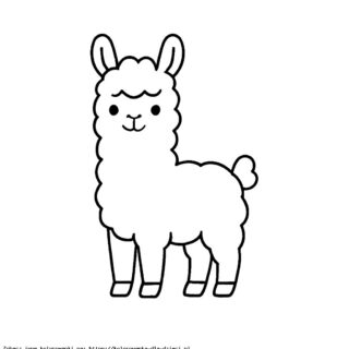 Kolorowanka Lama