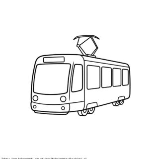 tramwaj kolorowanka