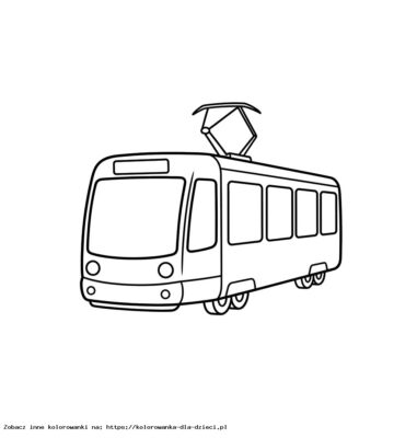 tramwaj kolorowanka