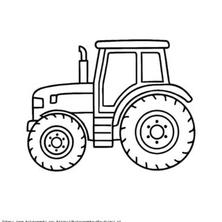 Kolorowanka Traktor Zetor