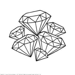 Kolorowanka Diamenty