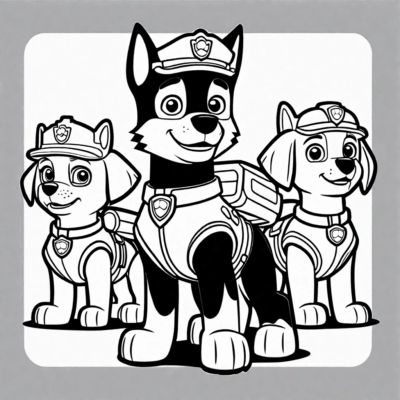 psi patrol kolorowanka do wydruku