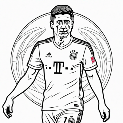 robert lewandowski kolorowanka