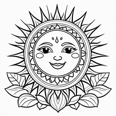 słoneczko kolorowanka