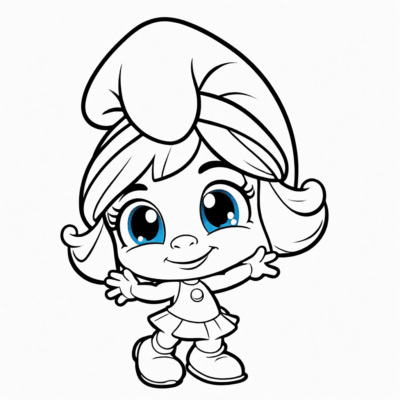 smerfetka kolorowanka