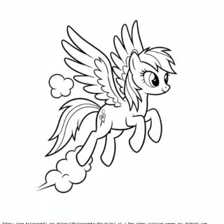 Kolorowanka Rainbow Dash