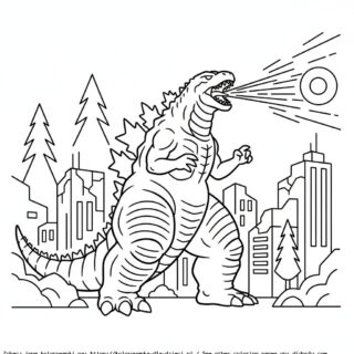 Kolorowanka Godzilla