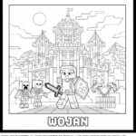kolorowanki minecraft wojan