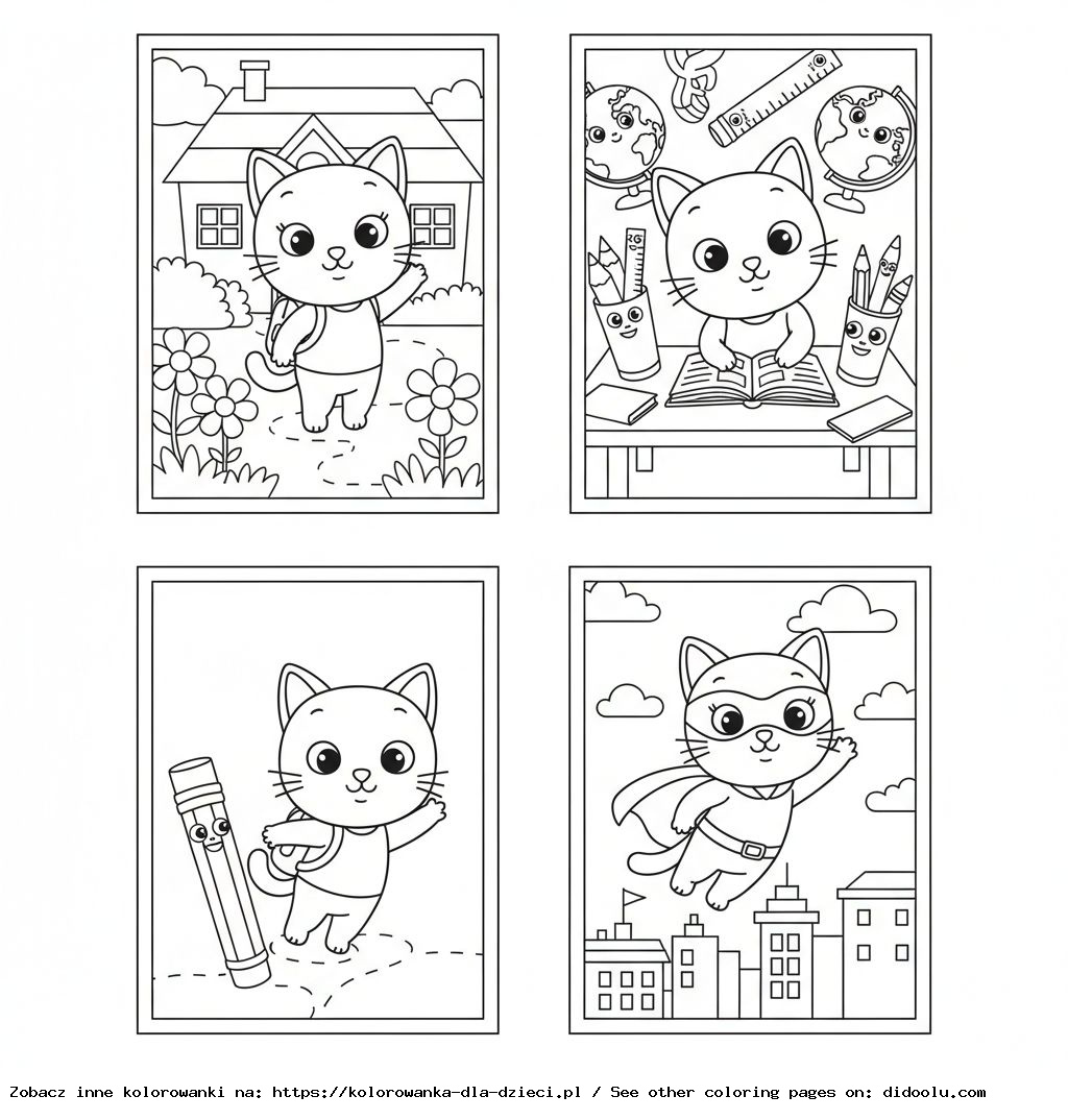 kolorowanki do druku kicia kocia