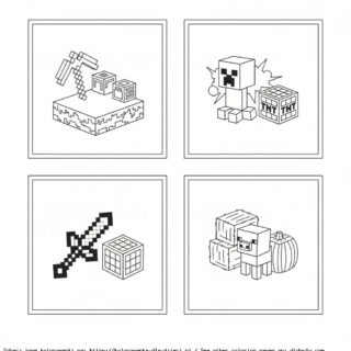 kolorowanki z minecrafta