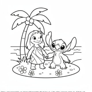 lilo i stich kolorowanka