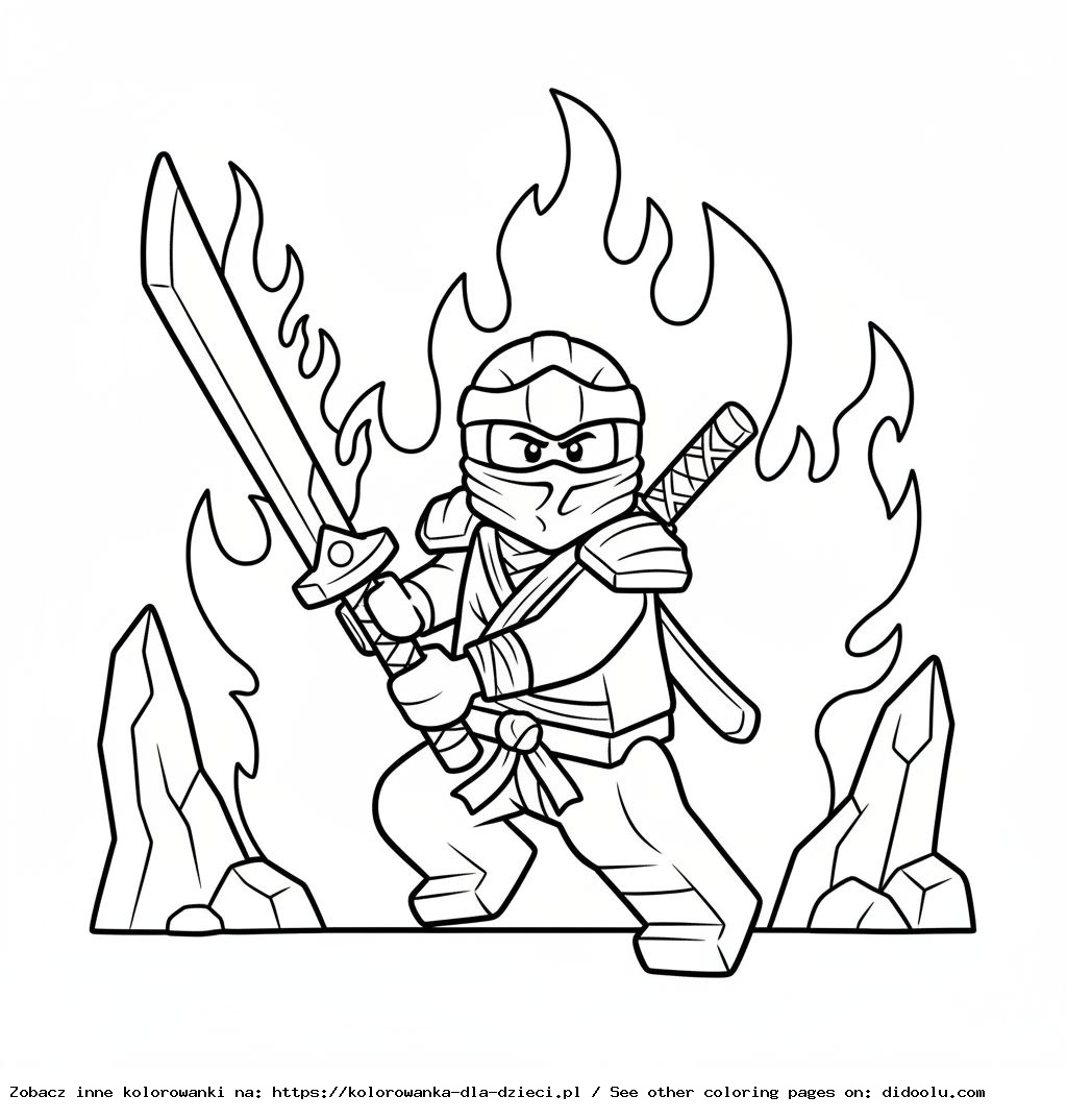 kolorowanki lego ninjago kai