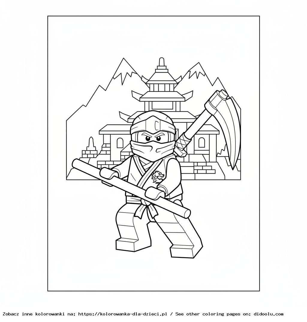 kolorowanka do druku lego ninjago