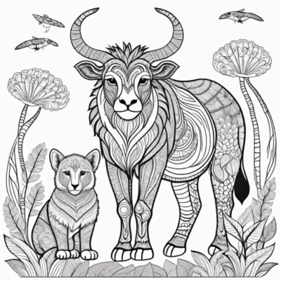 trudne kolorowanki zwierzęta
