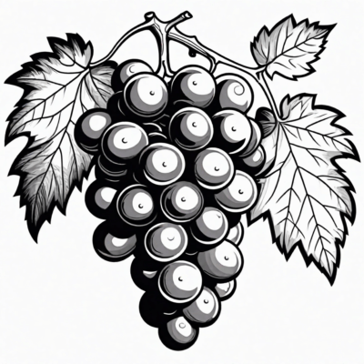 winogrono kolorowanka