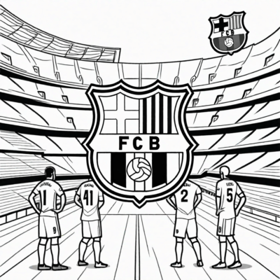 kolorowanka fc barcelona