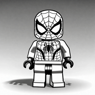 kolorowanka lego spiderman