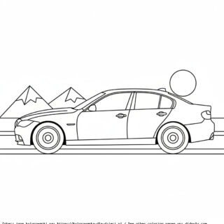 kolorowanka auta bmw