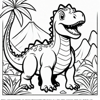 dinozaur kolorowanka dla dzieci